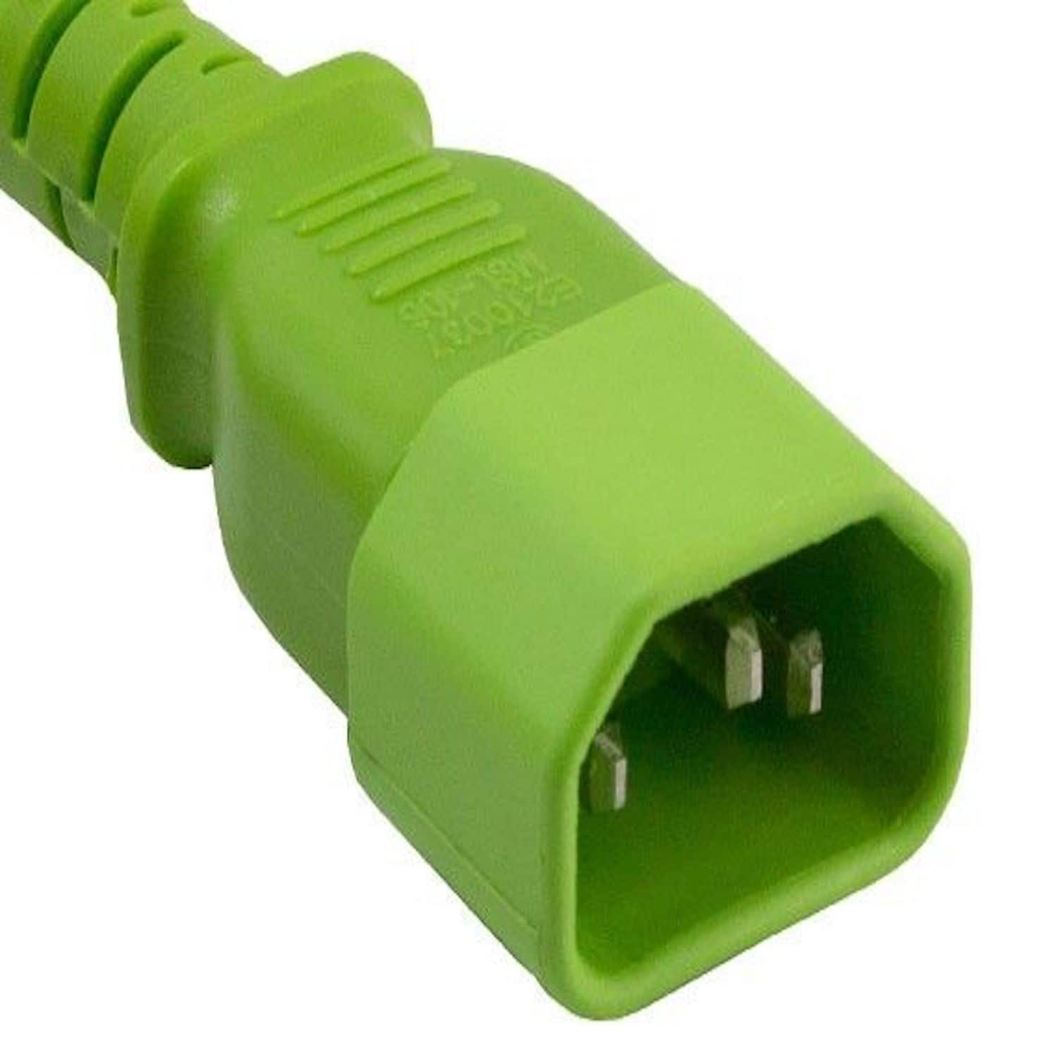 Sanoxy - Cables and Adapters; 10ft 14 AWG 15A 250V Power Cord (IEC320 C14 to IEC320 C15) - Green price history on PriceWatchPro