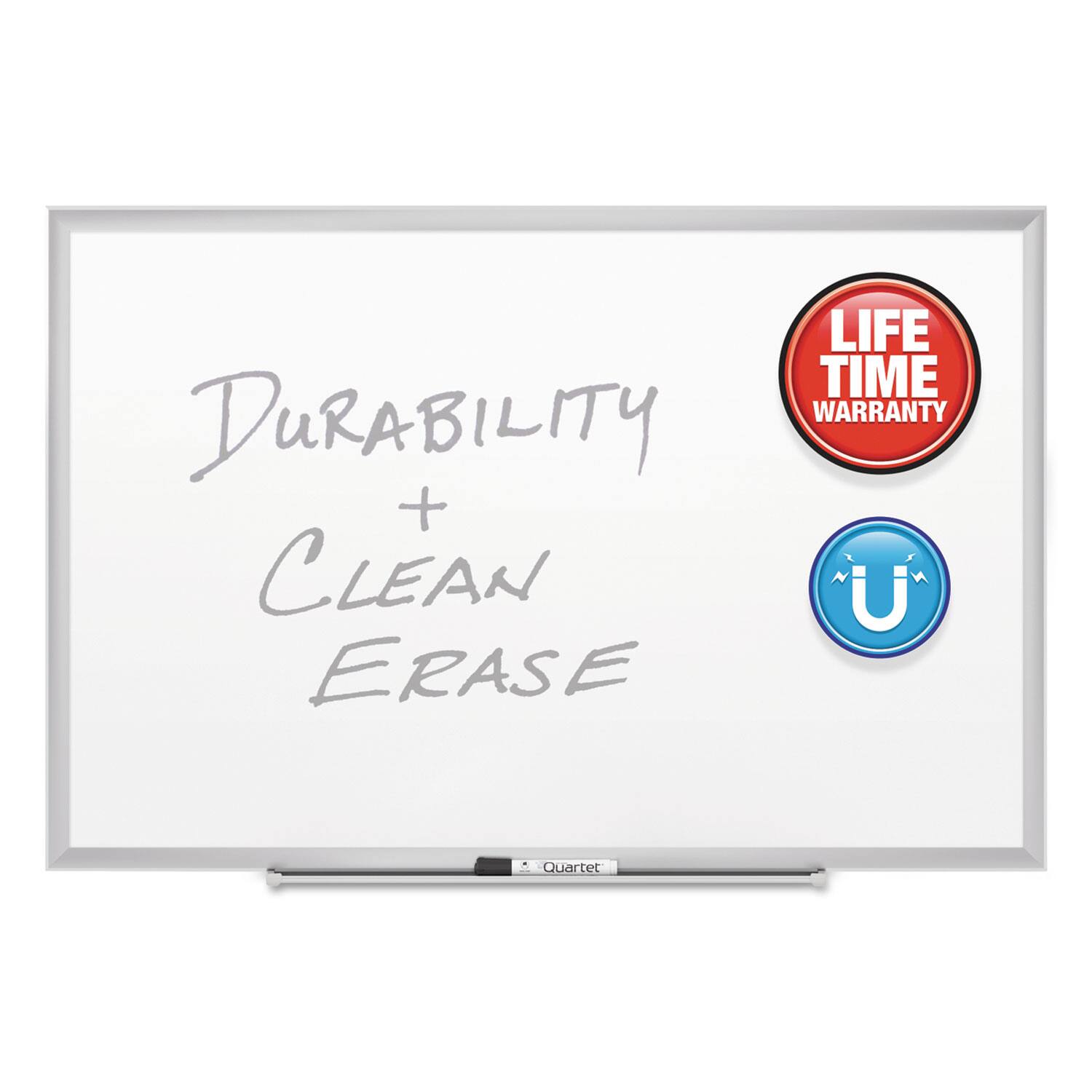 DURABILITY + CLEAN ERASE

LIFE TIME WARRANTY

U

Quarter