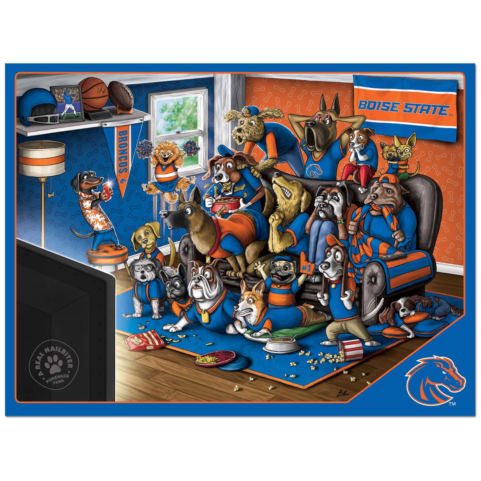 It's Broncos vs. Boise State. The real nailbiter. A purebred fan's dream.