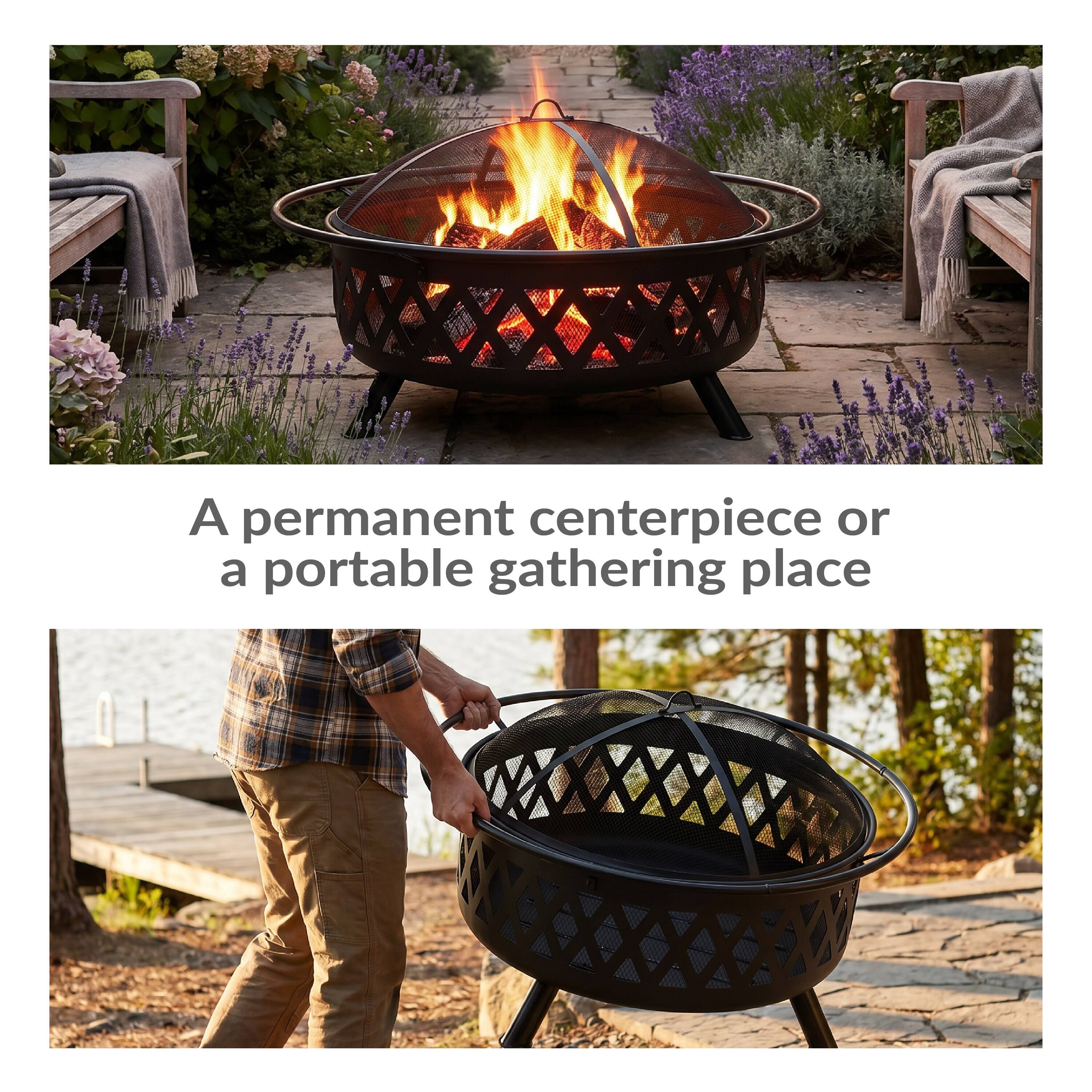 A permanent centerpiece or a portable gathering place