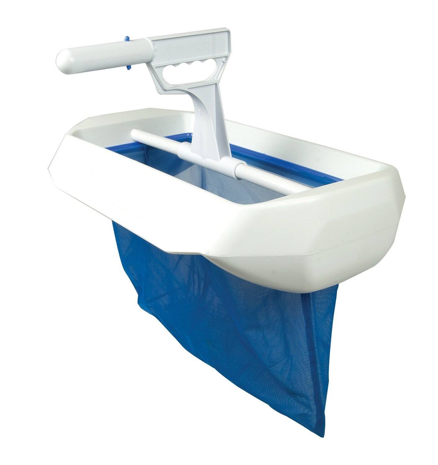 Alt View 4. Pool Central - 20" Blue and White Swivel Skim Elite Swimming Pool Bi-Directional Skimmer - Blue.