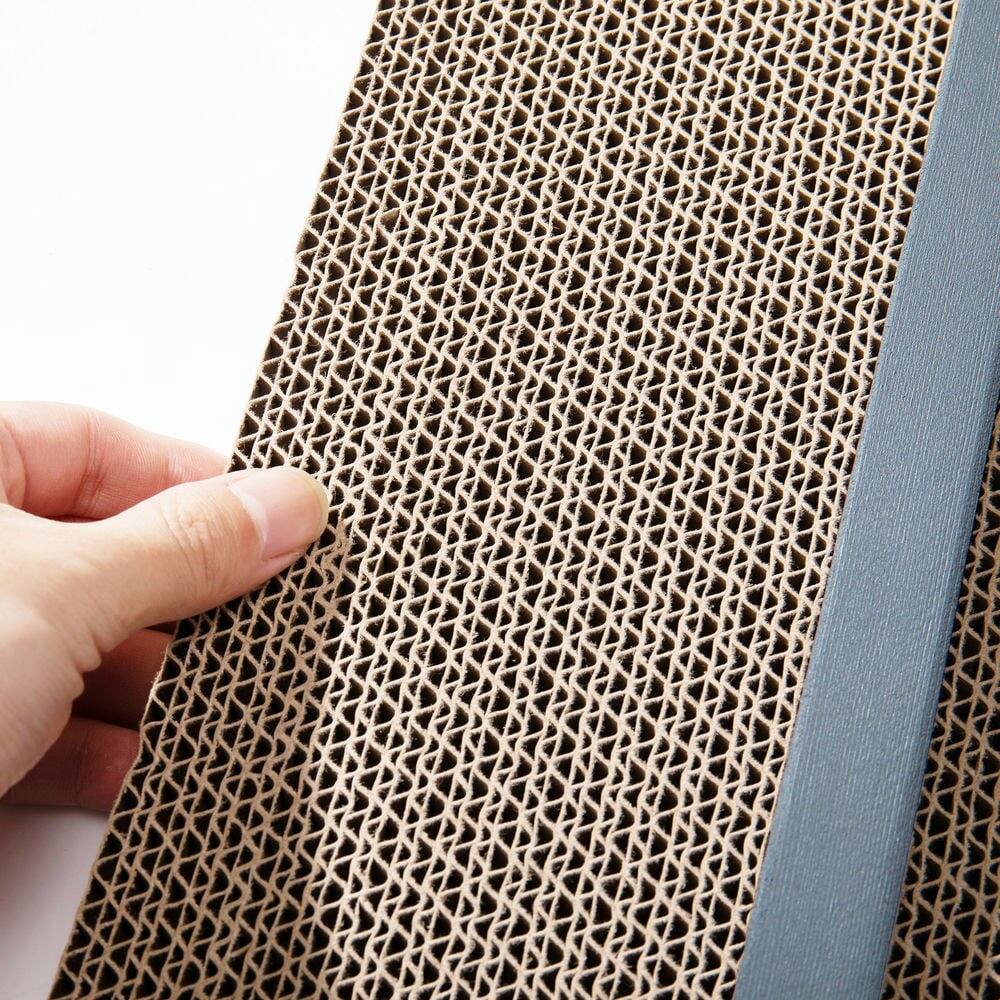 Alt View 2. Resenkos - Resenkos Cat Scratching Post With Fun Patterns, 7 Reusable Mats, Pet Activity Center, Gray - Gray.