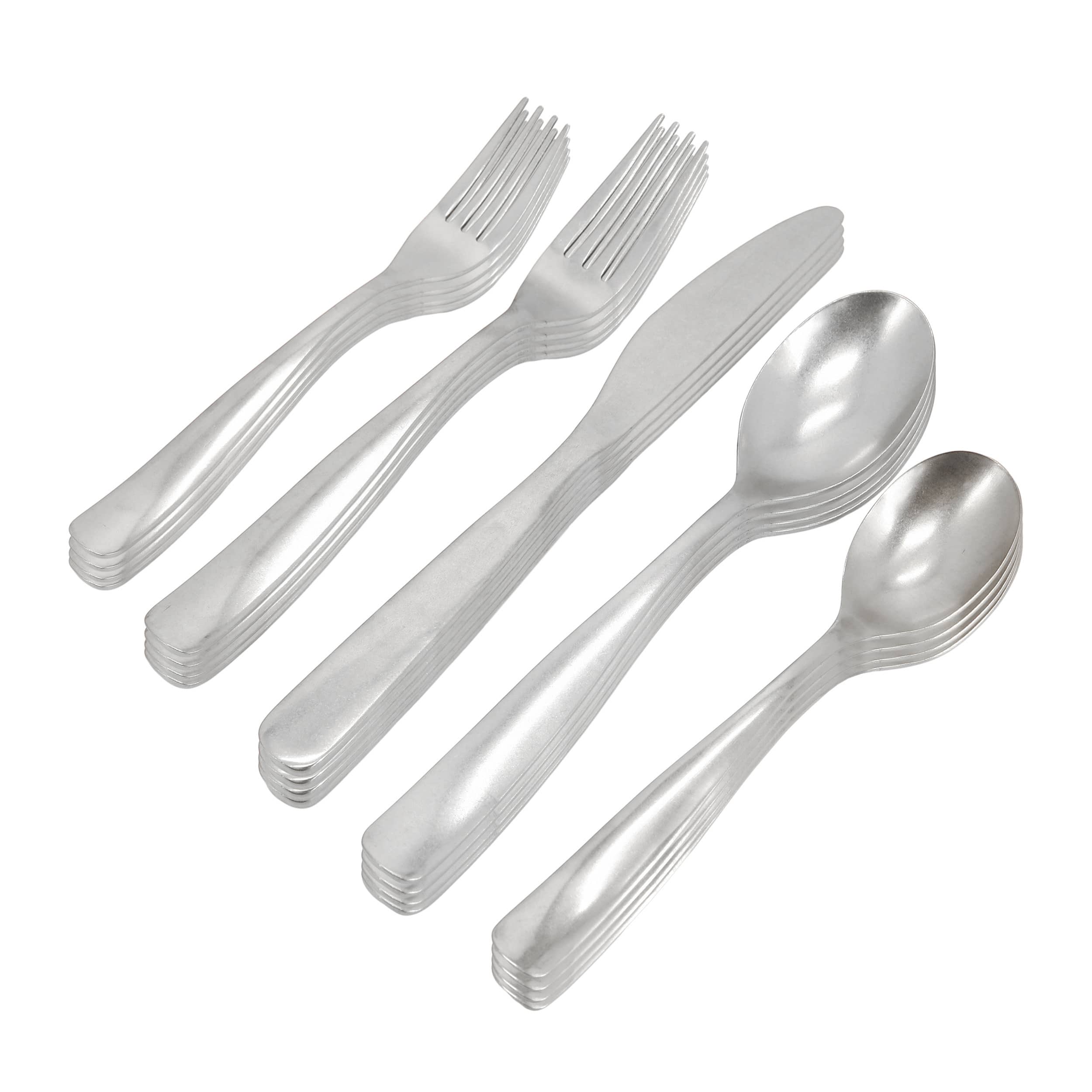 Gibson - Home Hulton 20 Piece Stainless Steel Flatware Set - Silver