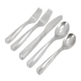 Gibson - Home Hulton 20 Piece Stainless Steel Flatware Set - Silver
