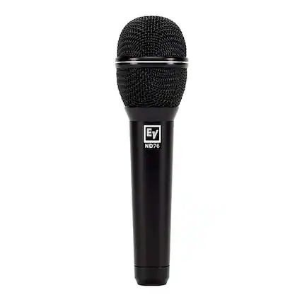 Front. Electro-Voice - Electro-Voice ND76 Dynamic Cardioid Vocal Microphone (Black).