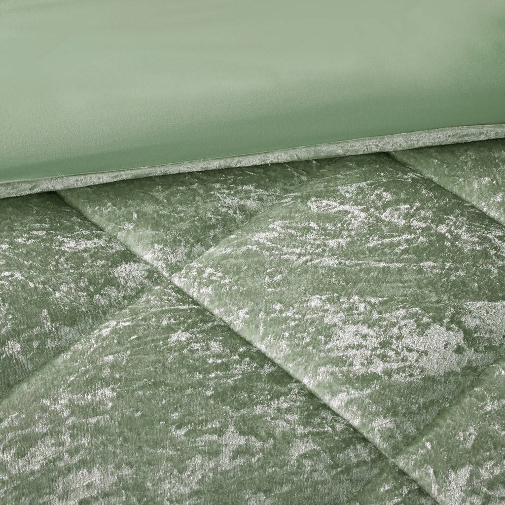 Alt View 5. Gracie Mills - Gracie Mills Andrea Duvet Cover Set with Throw Pillow - Green.