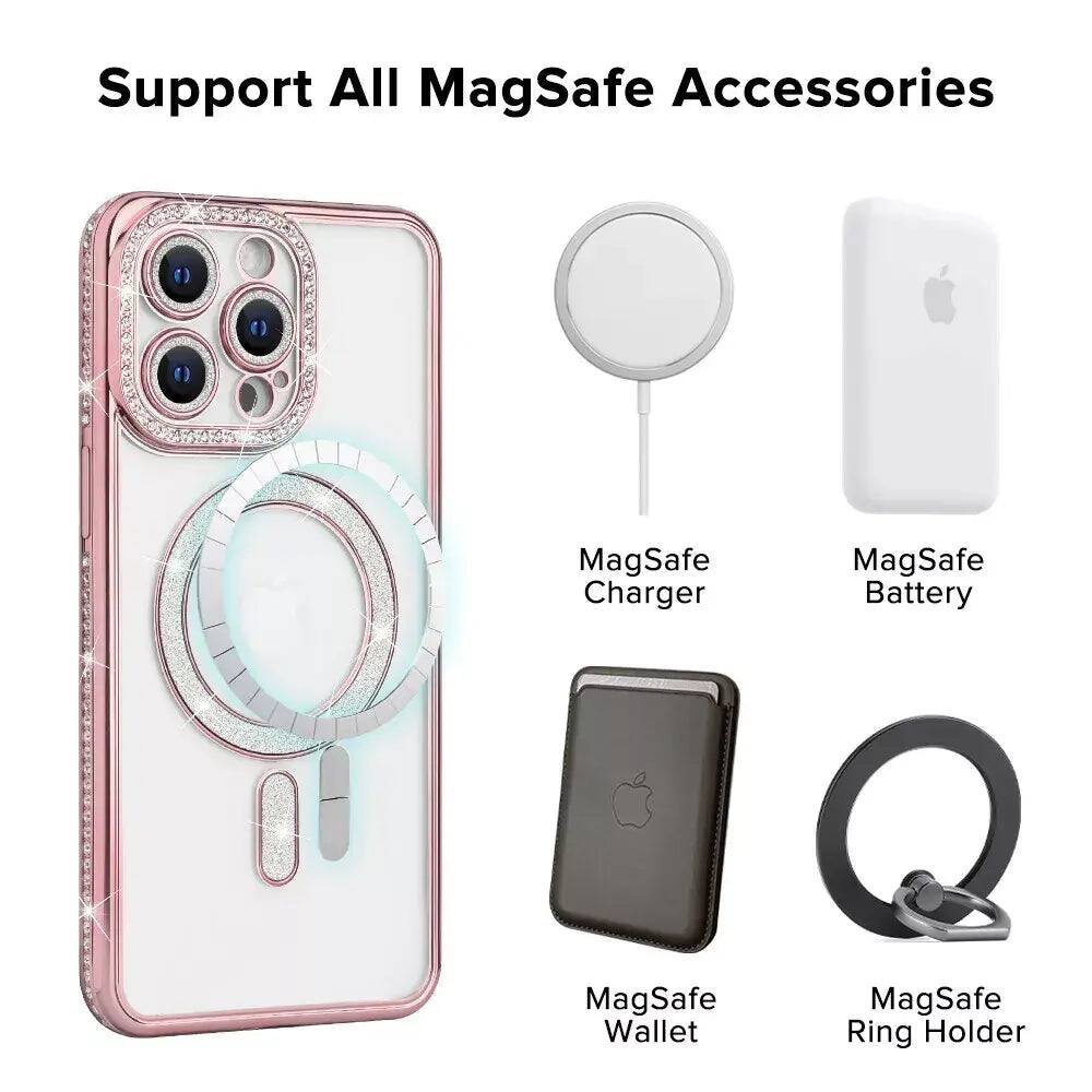 Support All MagSafe Accessories

- MagSafe Charger
- MagSafe Battery
- MagSafe Wallet
- MagSafe Ring Holder
