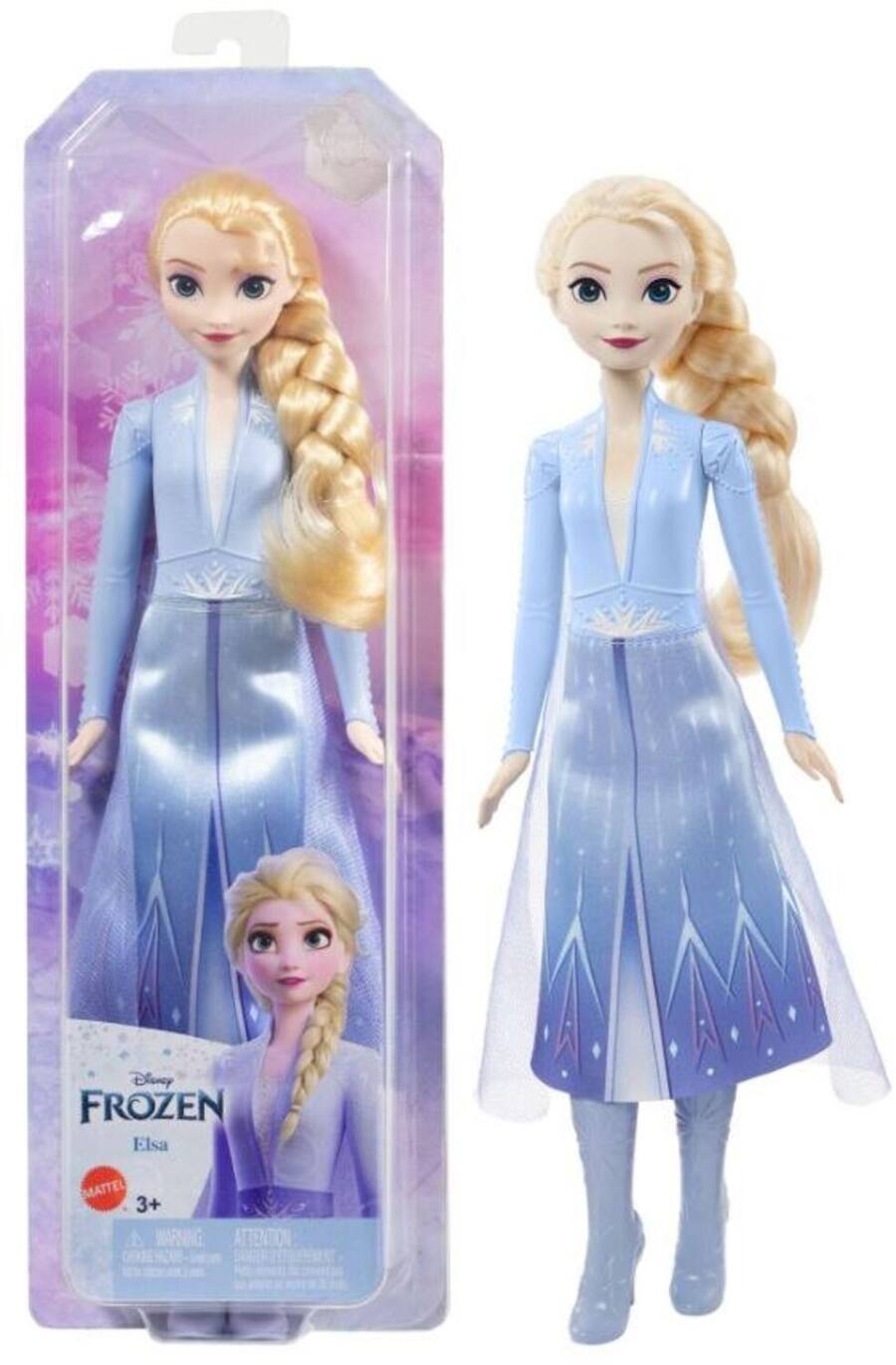 Mattel Disney Frozen Doll Elsa with Blue Dress Collectibles