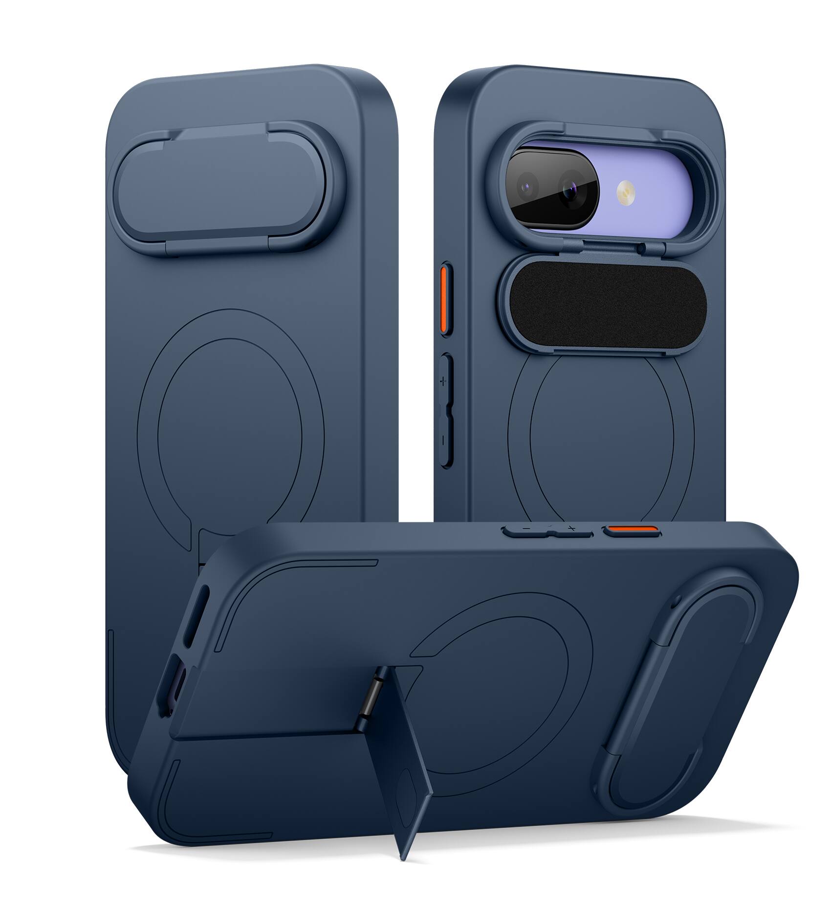 SURITCH - Phone Case for Google Pixel 9a, Compatible with MagSafe, Protective Cover with Camera Cover & Adjustable Metal Kickstand - Deep Blue price history on PriceWatchPro