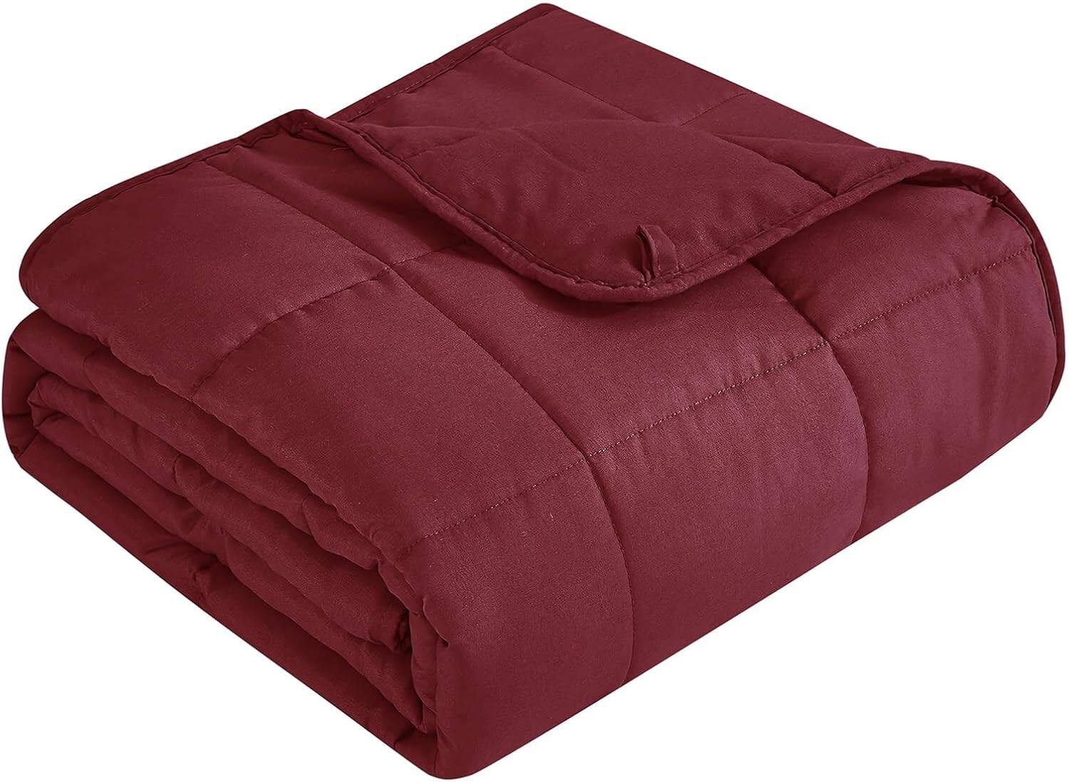 color:08-burgundy+size:48"×72"-15lbs