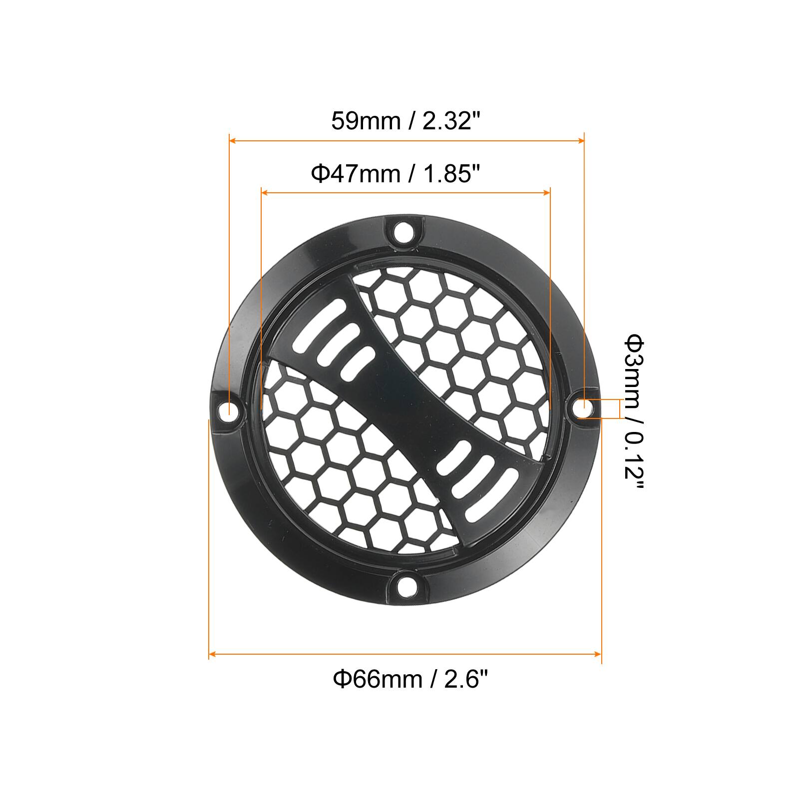 59mm / 2.32"  
47mm / 1.85"  
3mm / 0.12"  
66mm / 2.6"