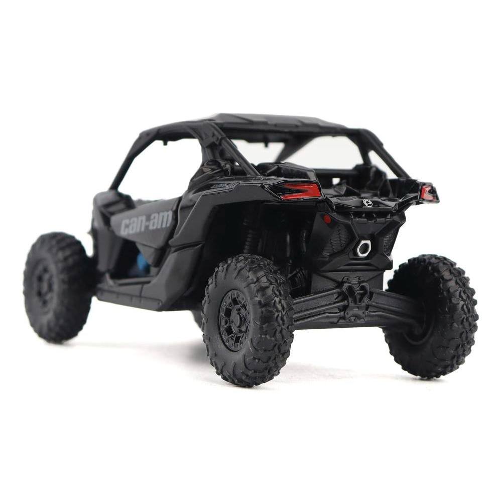 Left. BRP Models - Can-Am Maverick X3 X RS Turbo RR Triple Black with Driver Figure 1/32 Diecast Model by BRP Models - Black.