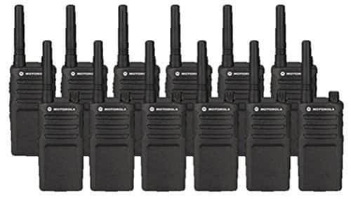 12 Pack of Motorola RMU2040 Two way Radio Walkie Talkies - Black
