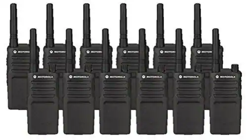 Front. Motorola - 12 Pack of Motorola RMU2040 Two way Radio Walkie Talkies - Black.