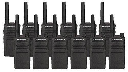 Front. Motorola - 12 Pack of Motorola RMU2040 Two way Radio Walkie Talkies - Black.
