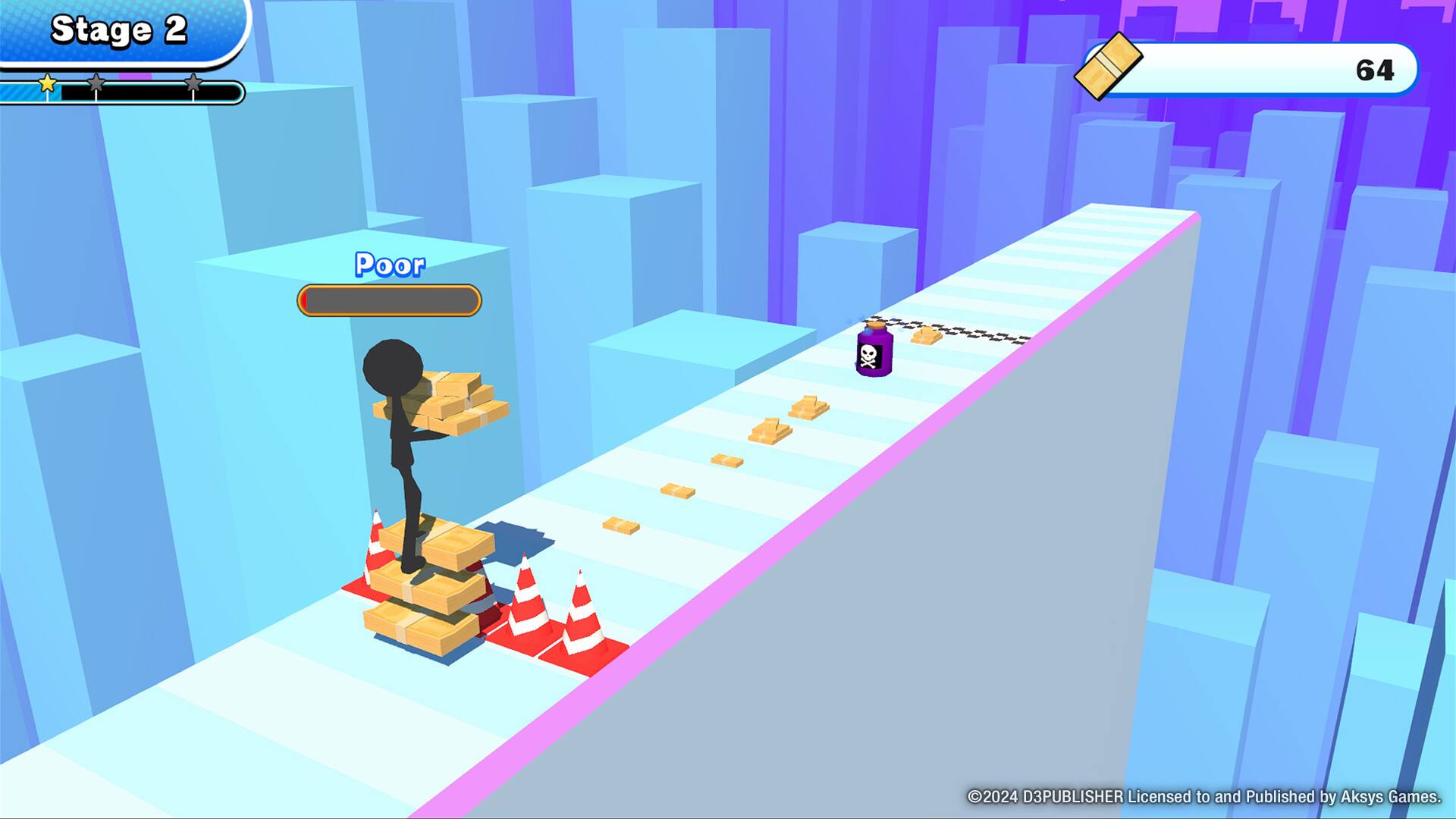 Stage 2 64 Poor 2024 D3PUBLISHER Licensed to and Published by Aksys Games.