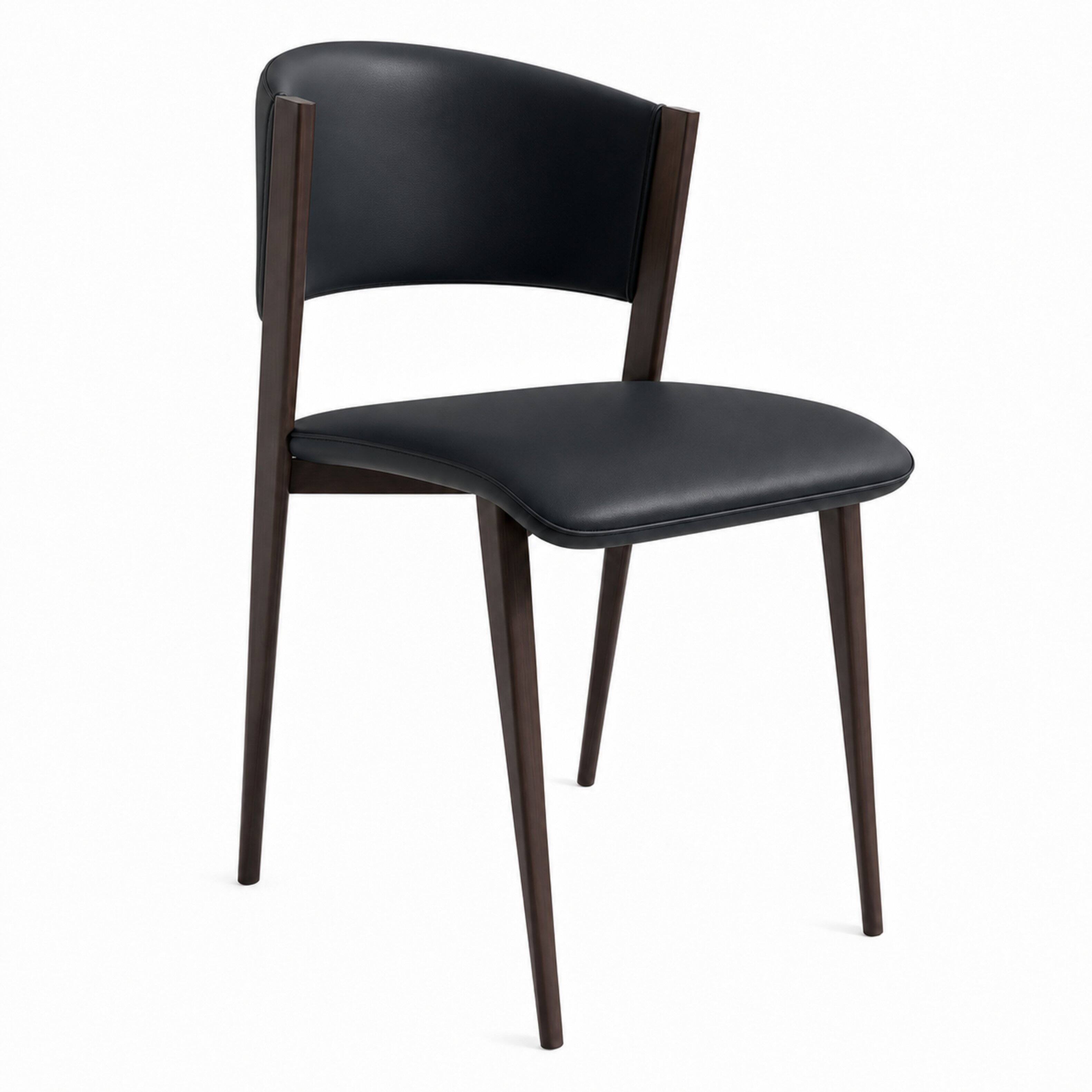 Alt View 6. LeisureMod - Opulent 4-PCS Modern Stackable Plastic Dining Chair with Chrome Metal Base & Floor Glides - Amber.