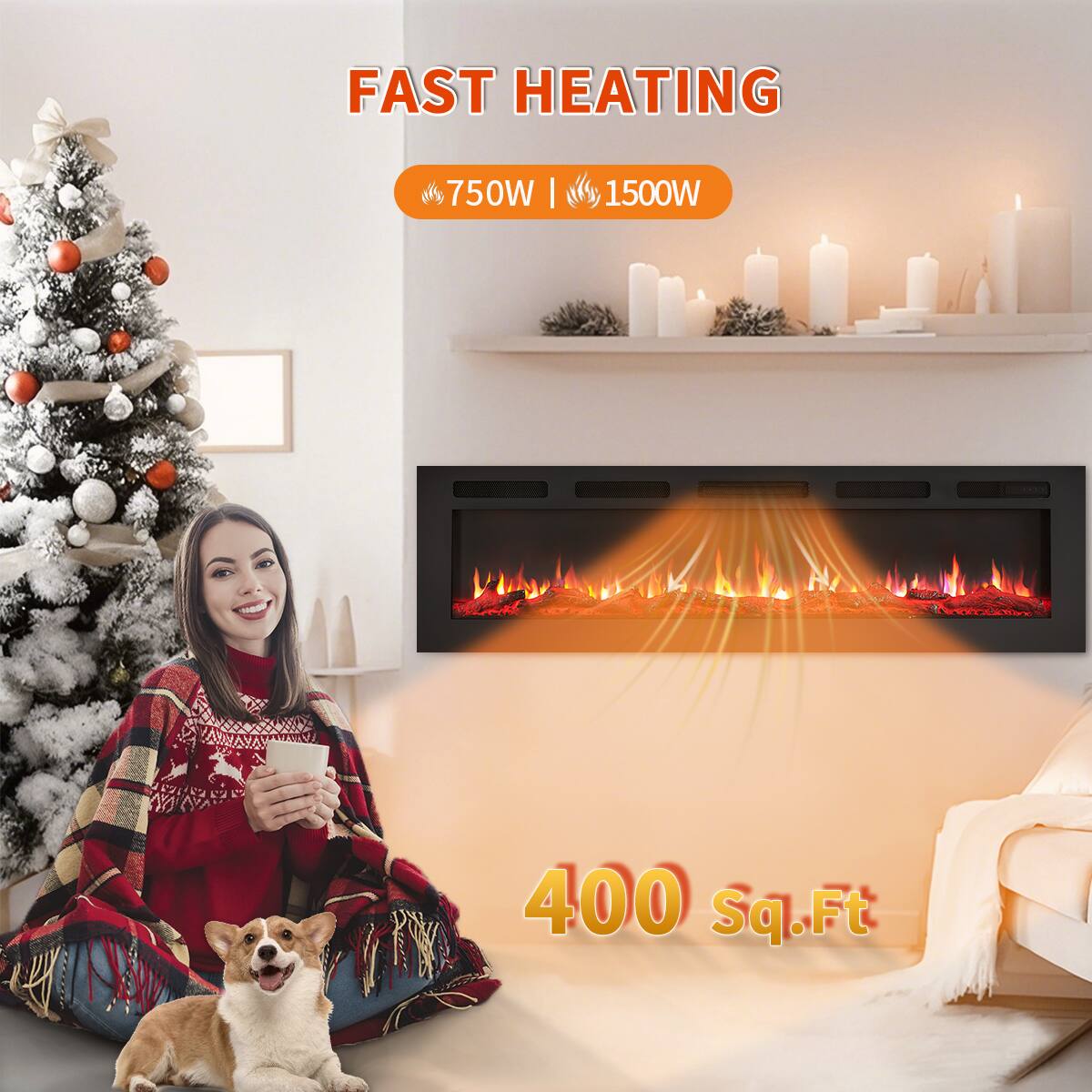 FAST HEATING  
750W | 1500W  
400 Sq.Ft
