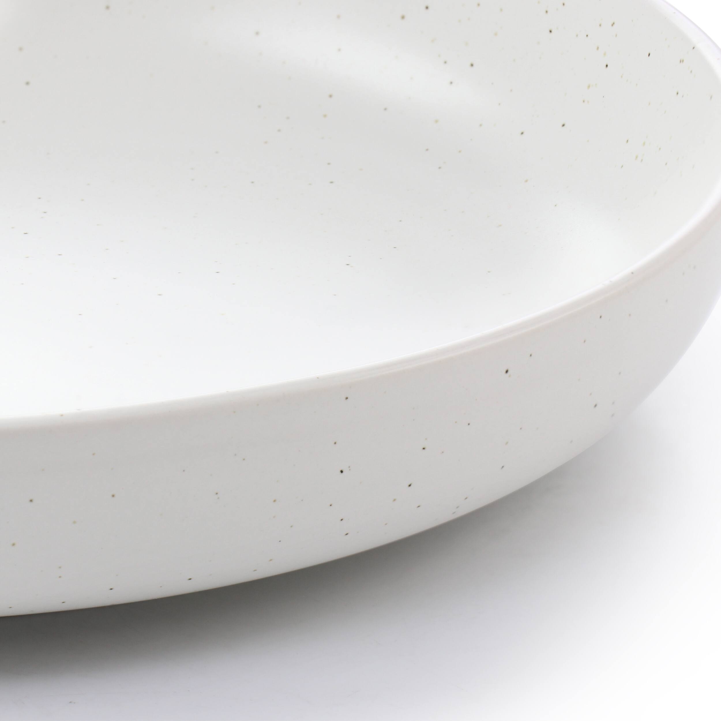 Alt View 3. Gibson - Studio 3B Mio 6 Piece 9.5 Inch Round Stoneware Bowl Set in Sea Salt - White.