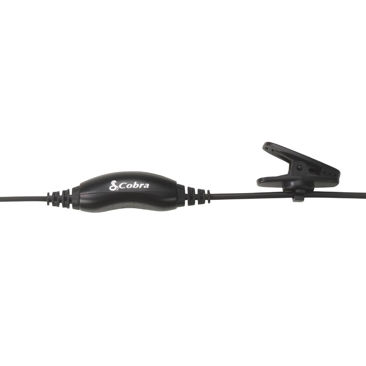 Left. Cobra - Cobra - Professional Surveillance Headset for Cobra Performa Business Radios - Black.