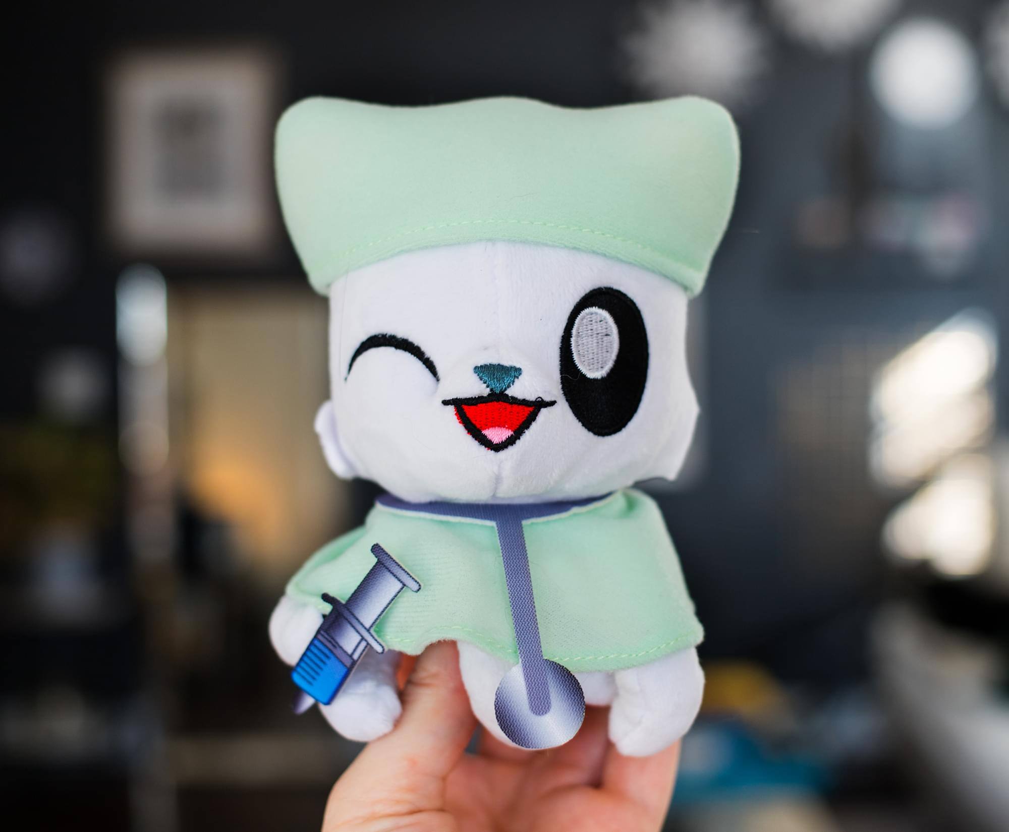 Alt View 10. Tentacle Kitty - Tentacle Kitty First Responders & Essentials Little Ones Plush | Nurse Kitty - Blue.