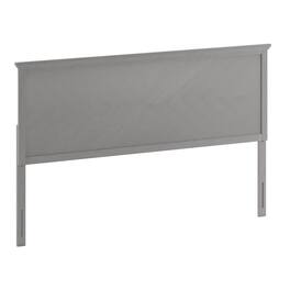 Flash Furniture - Fiona King Size Herringbone Wooden Adjustable Headboard for Universal Metal Bed Frames Wash - Gray