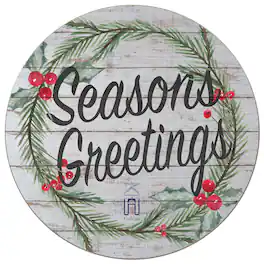 Jardine - Spelman College Jaguars 20'' x 20'' Season's Greetings Circle - White