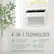 4-IN-1 TECHNOLOGY
- POWERFUL COOLING
- 12,000 BTU - 550 Sq. Ft.
- DEHUMIDIFICATION
- 1.73 Pints per Hour
- SUPPLEMENTAL HEATING
- 10,000 BTU (Heat Pump)
- For Temps 41-75°
- AIR FLOW
- 3 Fan Speeds
*Not meant as primary heat source during coldest months