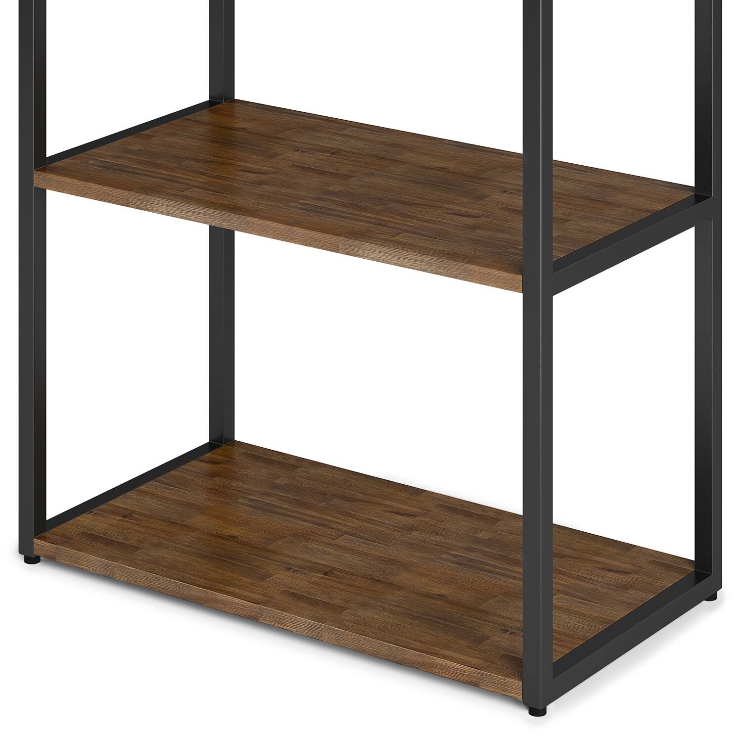 Alt View 2. Simpli Home - Ralston SOLID ACACIA WOOD 72 inch x 30 inch Modern Industrial Bookcase in Rustic Natural Aged Brown - Rustic Natural Aged Brown.