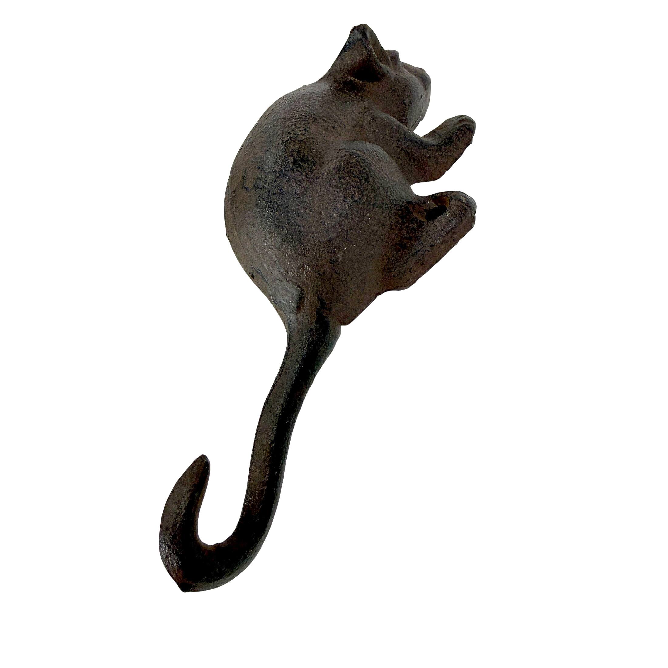 Alt View 7. Things2Die4 - Set of 4 Mouse Wall Hooks Distressed Brown Cast Iron 6 in Decorative - Brown.