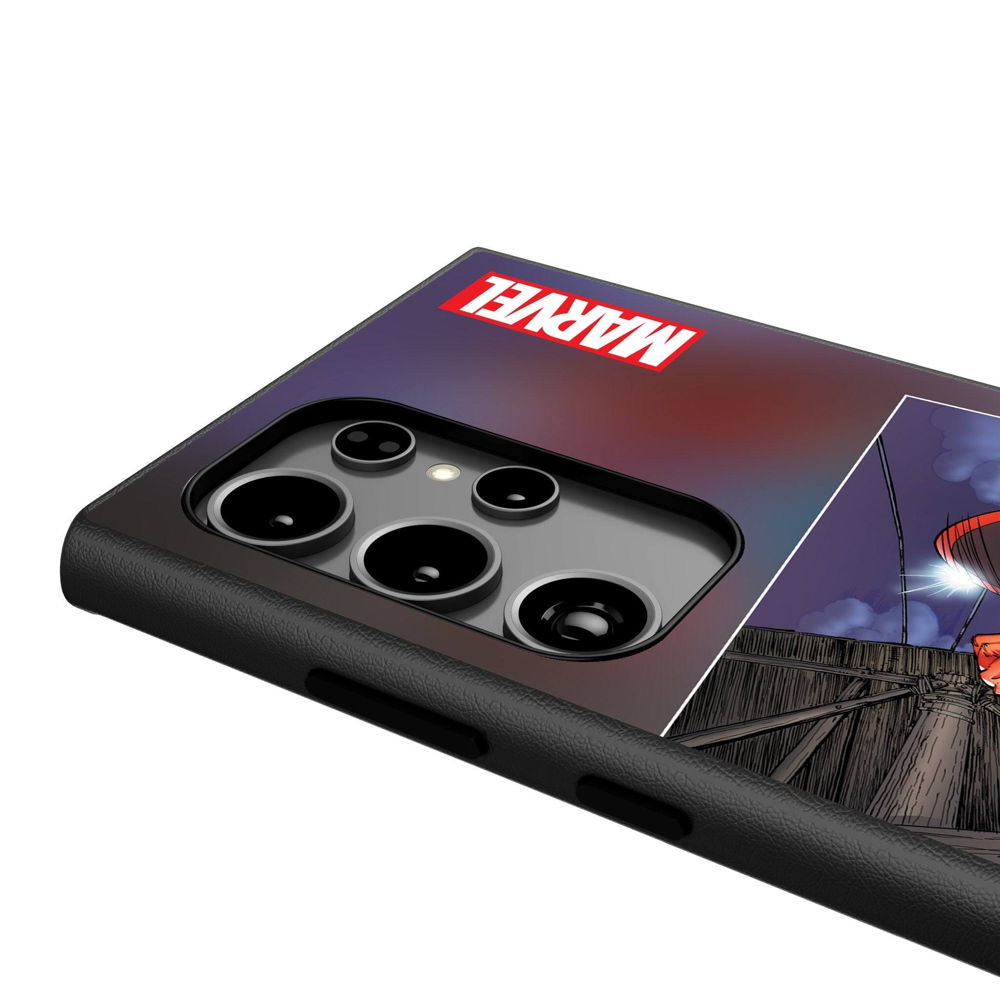 Back. Keyscaper - Marvel Cover Art MagSafe Compatible Phone Case - Samsung Galaxy S24 - Captain America.