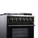 Alt View 5. Forno Appliances - Massimo 4.32 Cu. Ft. Freestanding Gas Convection Range with Air Fryer Kit, Wok Support & Griddle - Black.