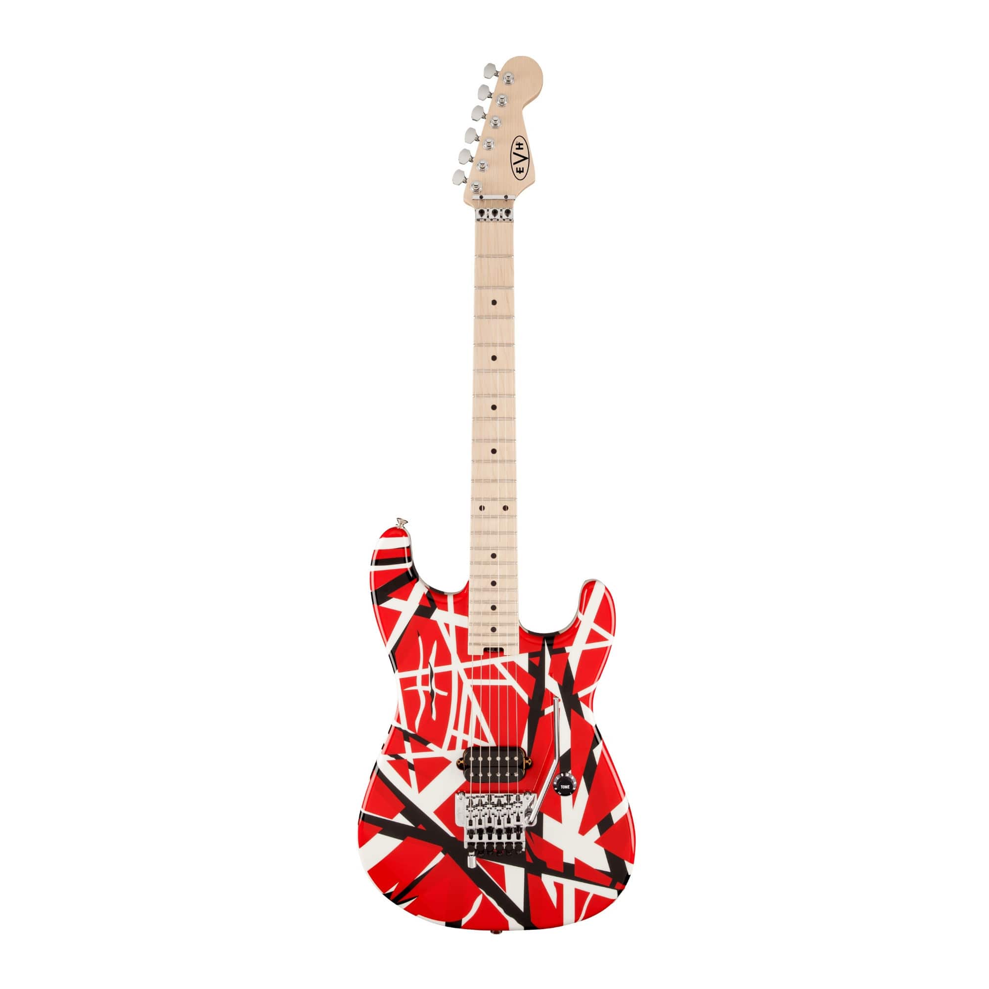 EVH - Striped Series 6-String Electric Guitar (Red with Black Stripes)
