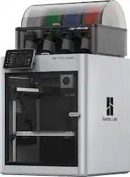 Bambu Lab - X1C Combo 3D Printer - Silver - Front_Zoom