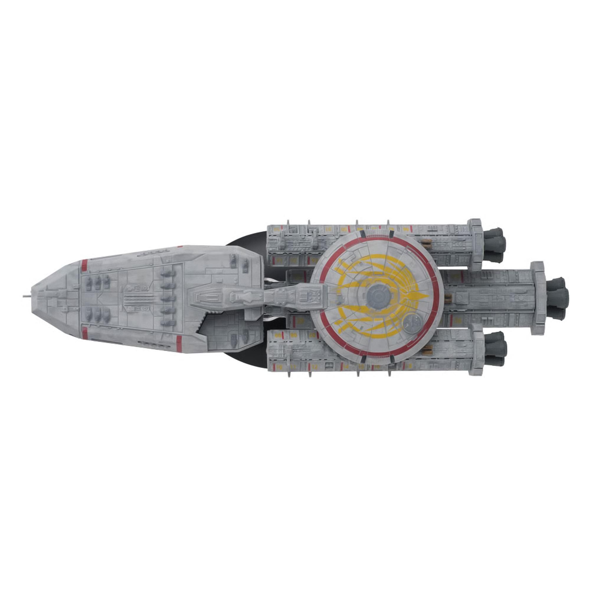 Alt View 10. Eaglemoss - Eaglemoss Battlestar Galactica Ship Replica | Loki (Blood & Chrome) - Grey.