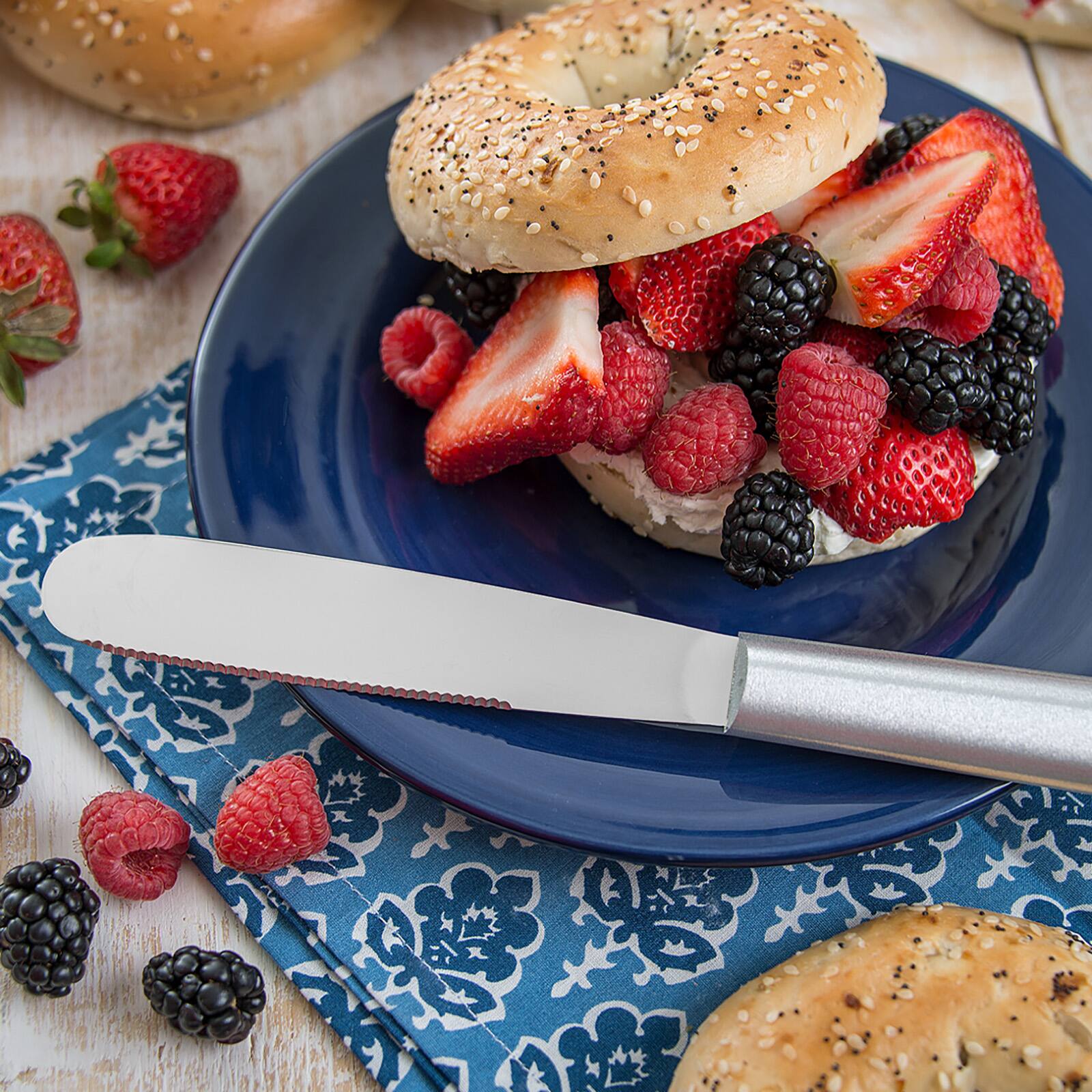 Alt View 2. Rada - Cutlery 5.375-Inch Super Spreader Stainless Hollow Ground Blade, Aluminum Handle - Silver.