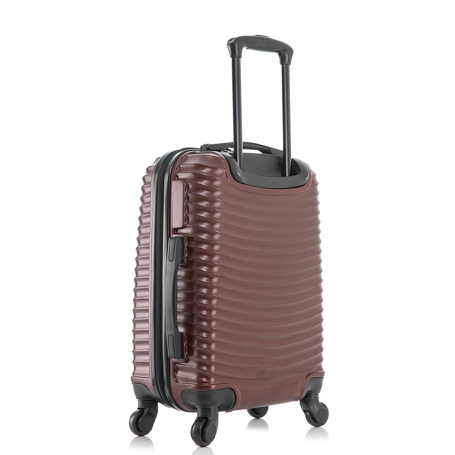 Alt View 1. DUKAP - Adly Lightweight Hardside Spinner Luggage 20" Carry-On - WINE.