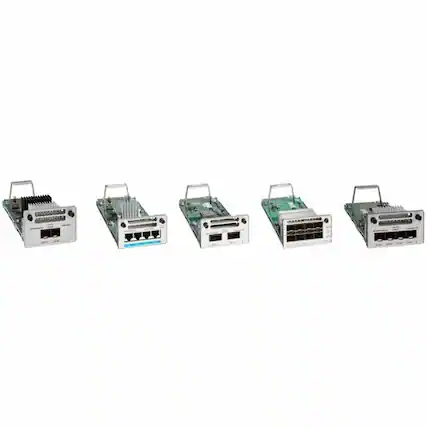 Front. Cisco Consumer Products - Cisco Catalyst 9300 SFP Module - For Data Networking, Optical Network - 8 x 25GBase-X Network - Optical Fiber25 Gigabit - Unknown.