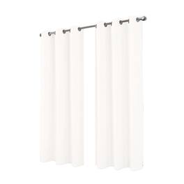 RT Designers Collection - RT Designer Collection Cosmo Shimmer Jacquard Grommet Curtain Panel 54" x 84" - White