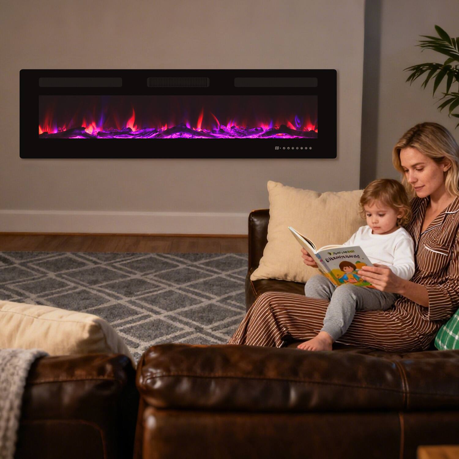 The text in the image is:

"3 Puppen
und ein
Einhorn"