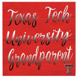Jardine - Texas Tech Raiders 10'' x 10'' Grandparent Plaque - Red