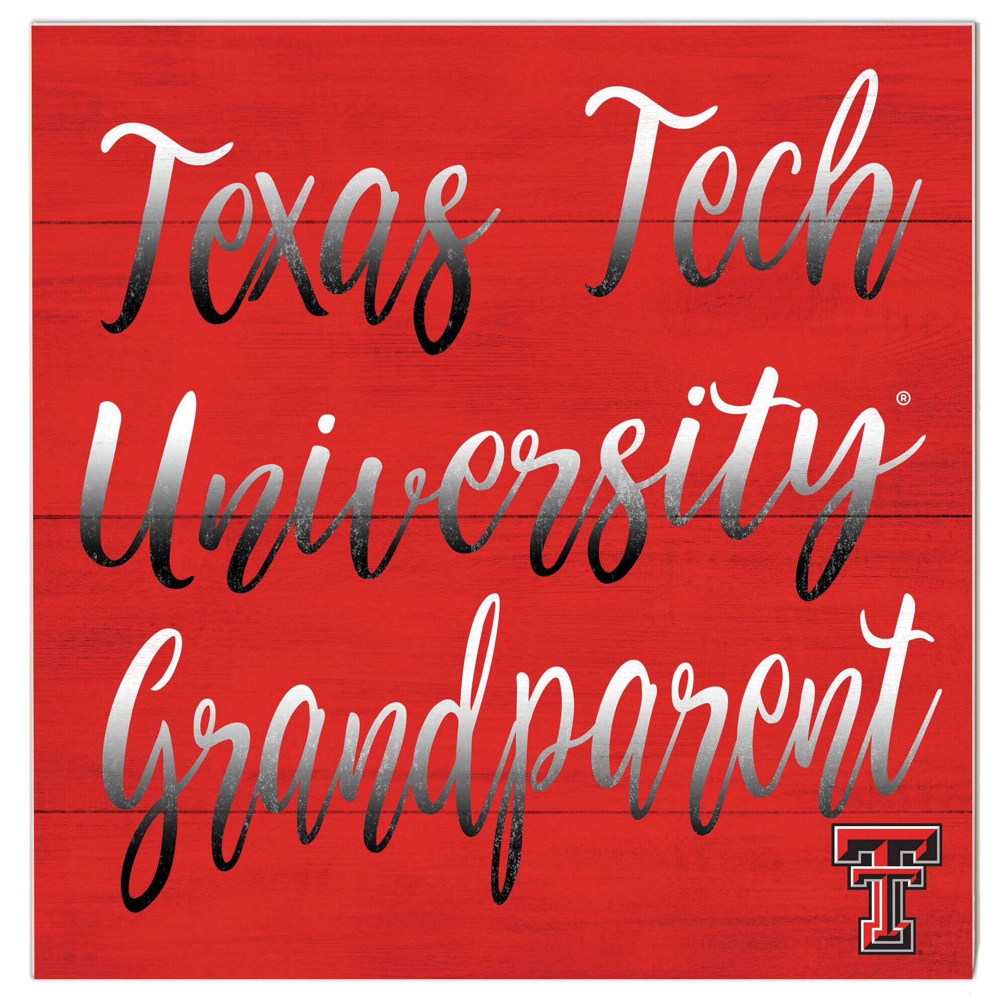 Texas Tech Red Raiders 10'' x 10'' Grandparent Plaque