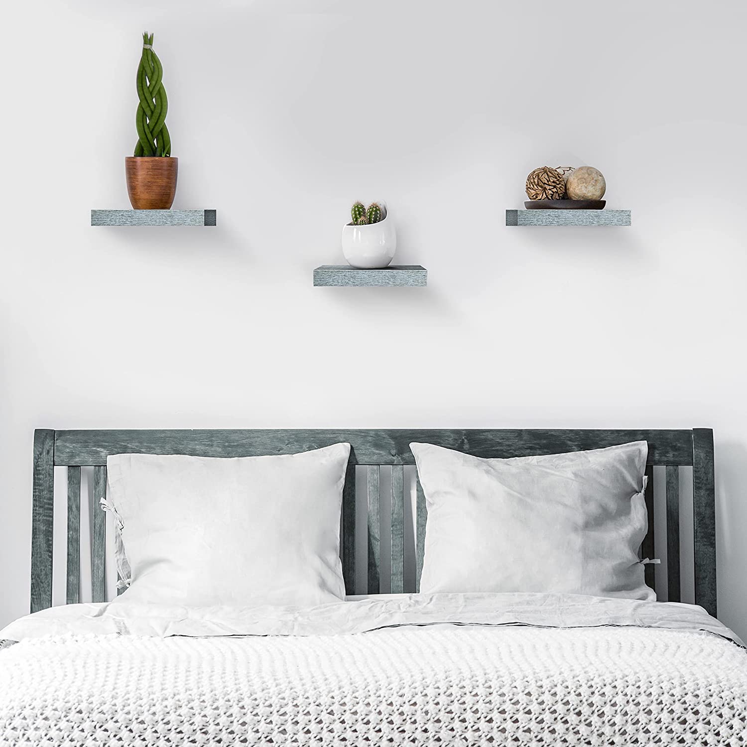 Alt View 3. Sorbus - Sorbus Floating Shelves, Hanging Wall Shelves Decoration, Perfect Trophy Display, Photo Frames - Rustic Gray.