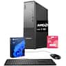 Lenovo - Upgraded - ThinkCentre neo 55s Desktop - AMD Ryzen 5 220 - 16GB RAM 2TB SSD - Wired Keyboard & Mouse - Adata 64GB USB Drive - Black