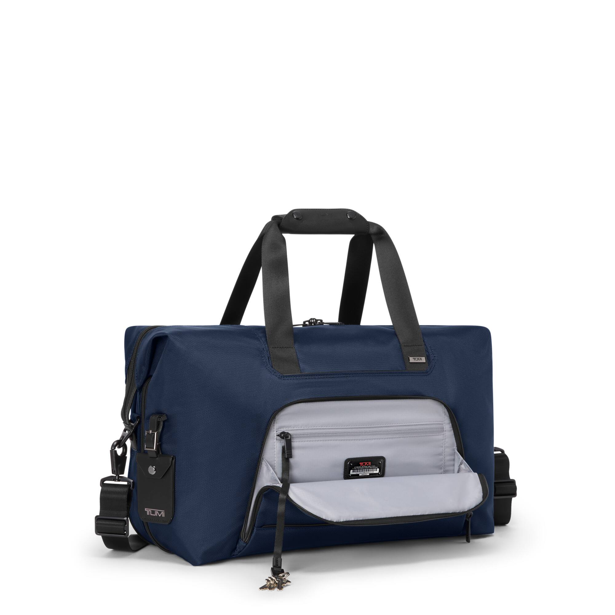 Left. TUMI - Alpha Double Expansion Duffel Bag - Navy.
