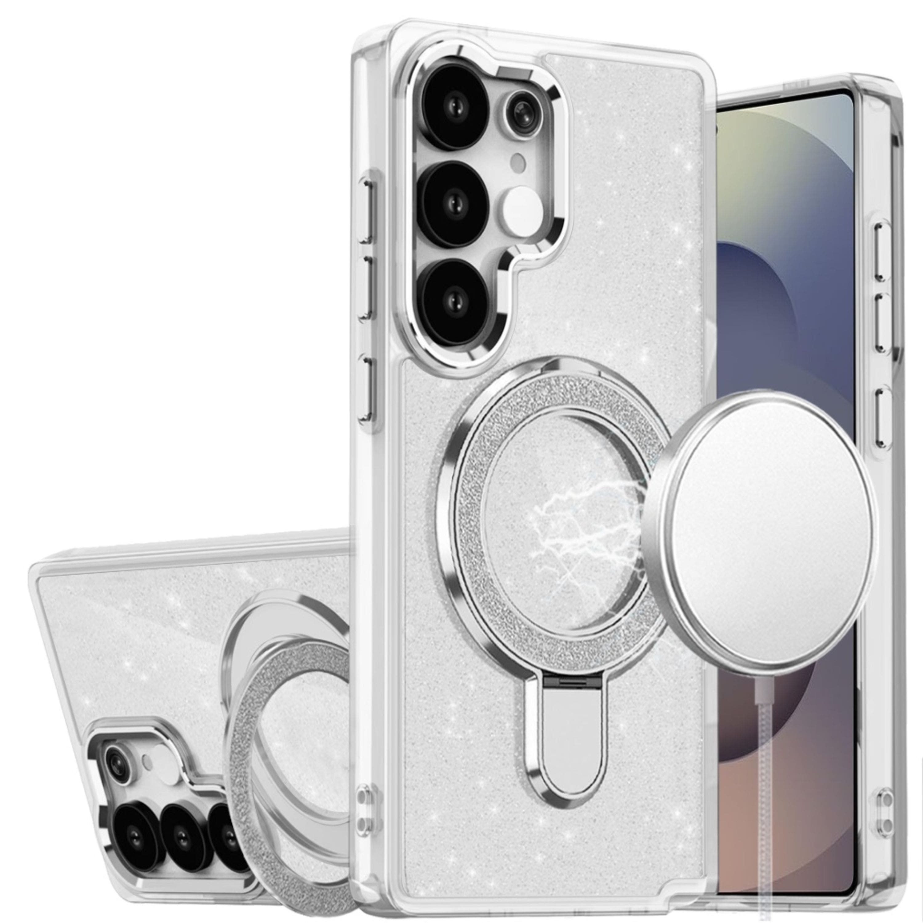 Kitcheniva - Translucent Glitter Magnetic Circle Plus Tempered Glass For Samsung S25 Ultra - Clear price history on PriceWatchPro