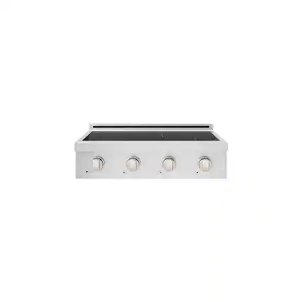 Front. ZLINE - 30 in. Paramount Built-in Electric Induction Rangetop with 4 Element Cooktop in Stainless Steel - Stainless Steel.