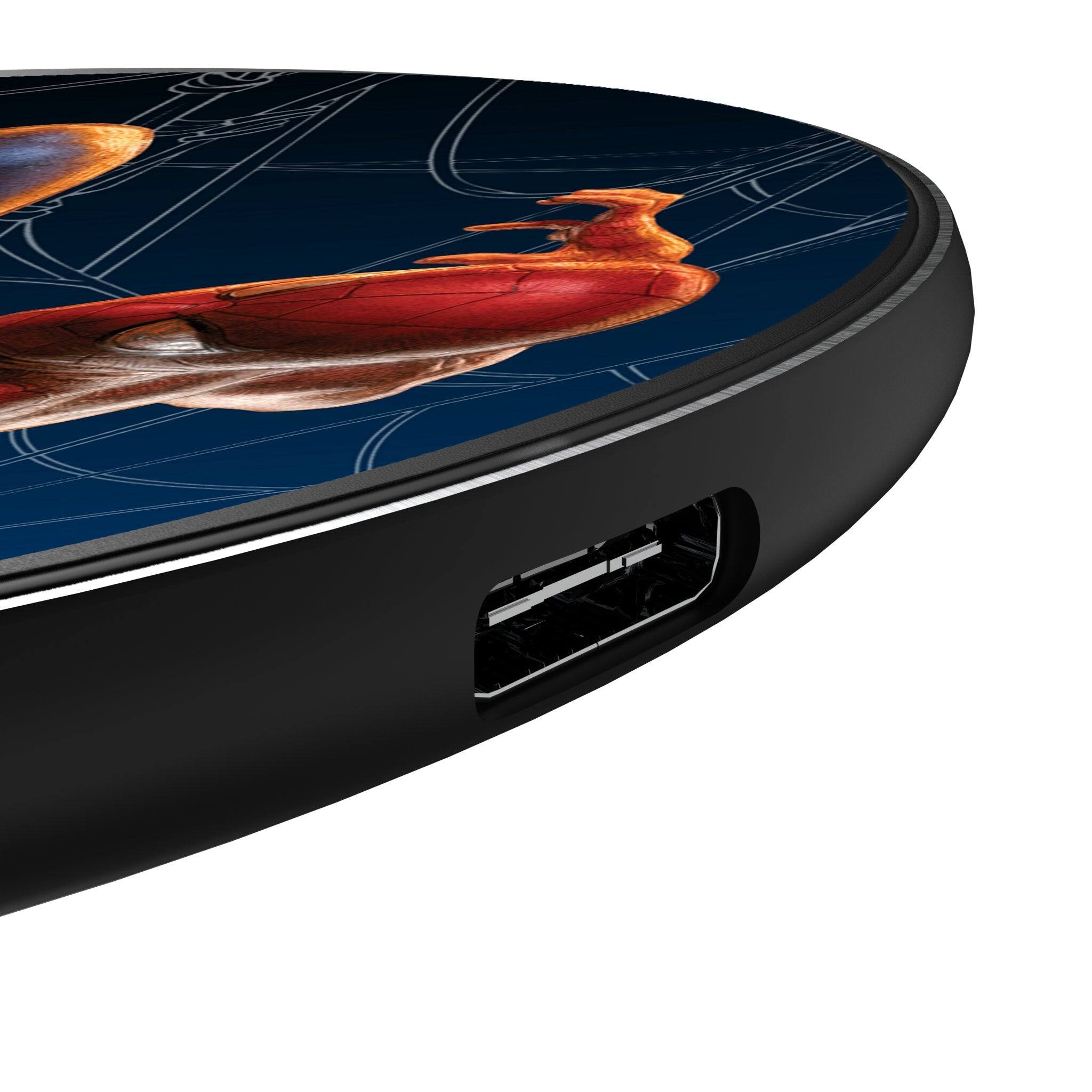 Left. Keyscaper - Marvel MechLine 15-Watt Wireless Charger - Spider-Man.