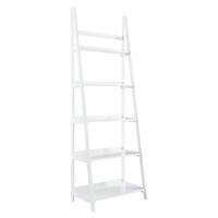Linon Home Décor - Clayborn 5-Shelf Bookcase - White - Front_Zoom
