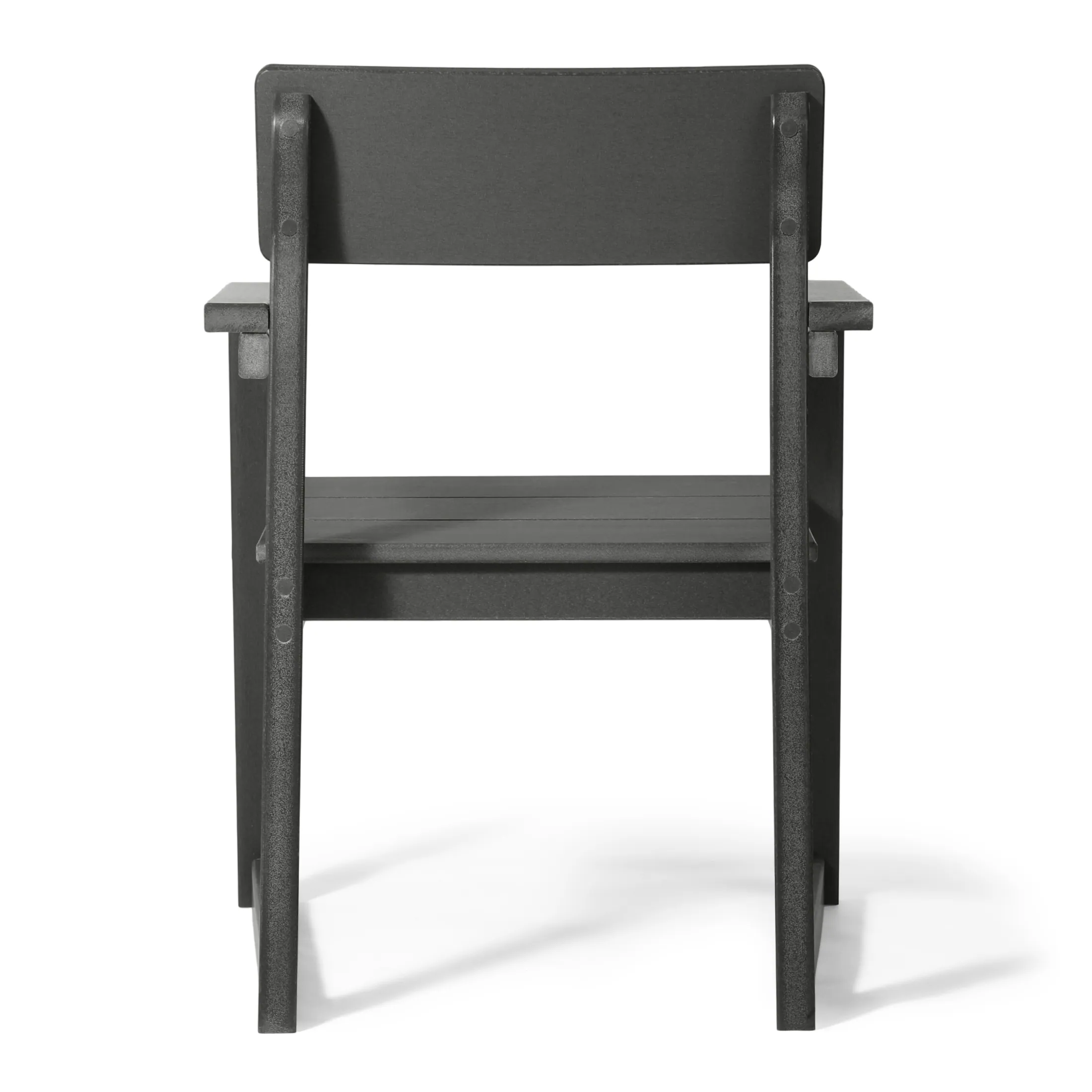 Alt View 1. WestinTrends - WestinTrends Paloma Modern HDPE Outdoor Patio Dining Arm Chairs (Set of 2) - Gray.